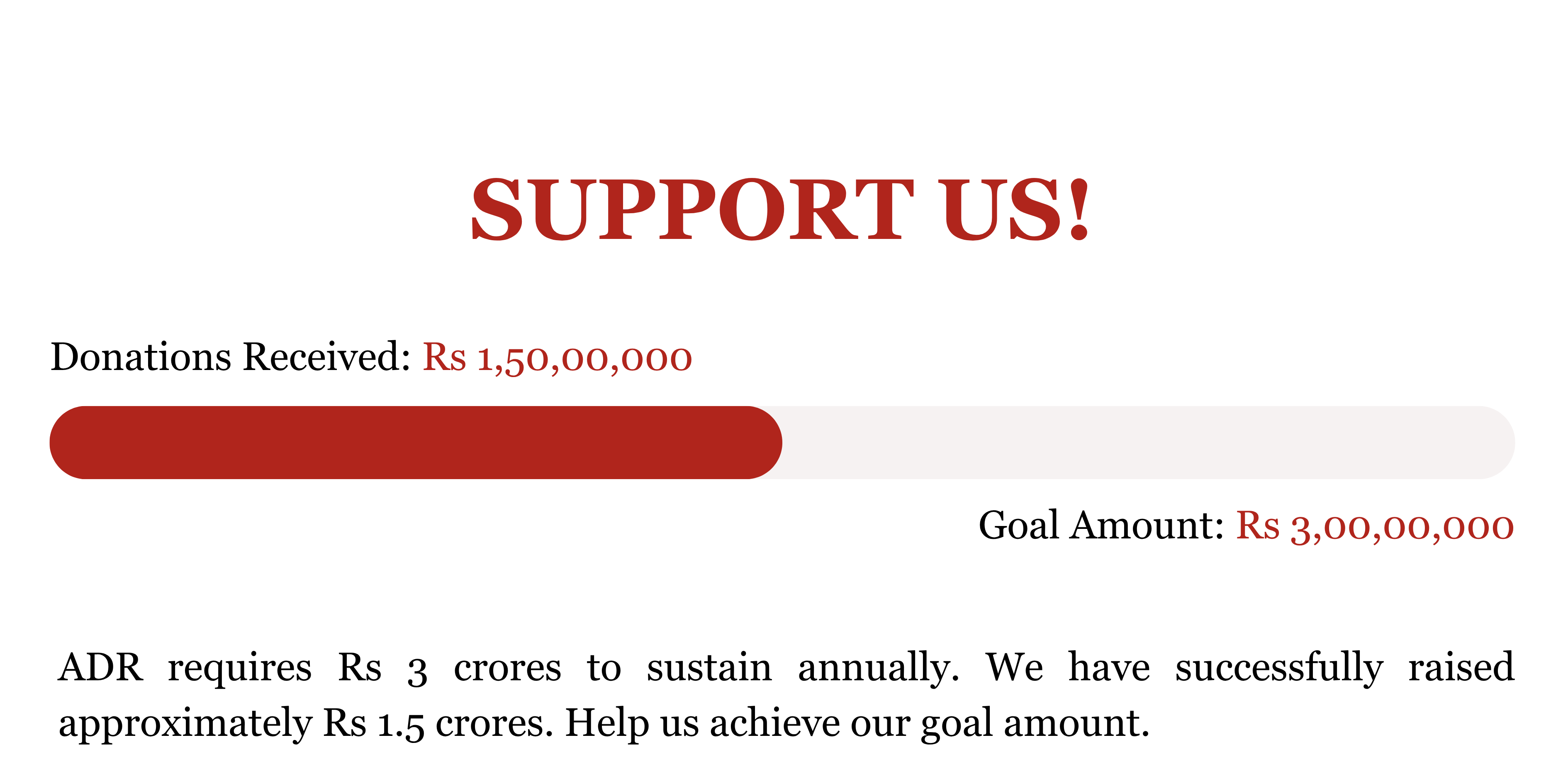 Donation campaign banner